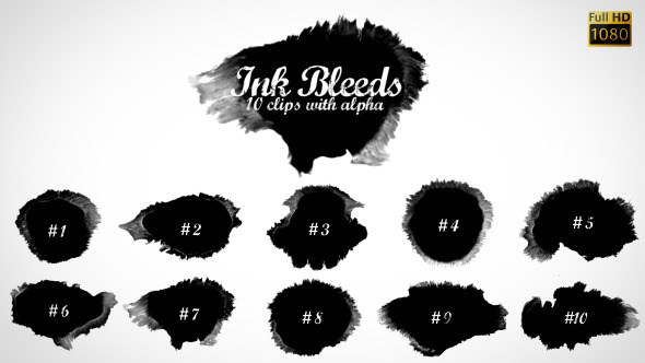 Ink Bleeds, Stock Footage | VideoHive